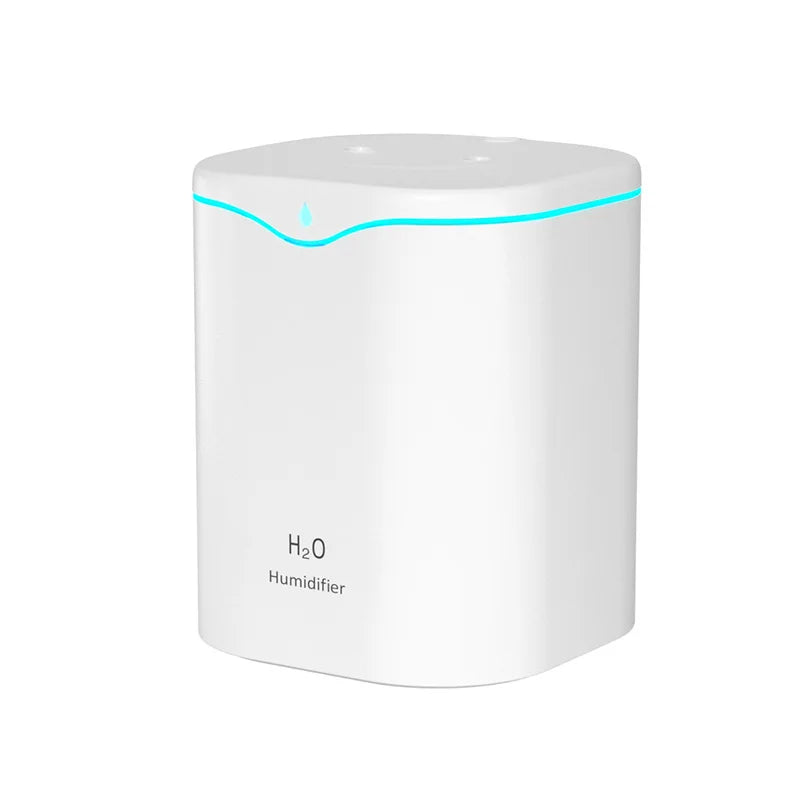 2L Ultrasonic Cool Mist Humidifier – USB, Double Spray, Essential Oil Aromatherapy