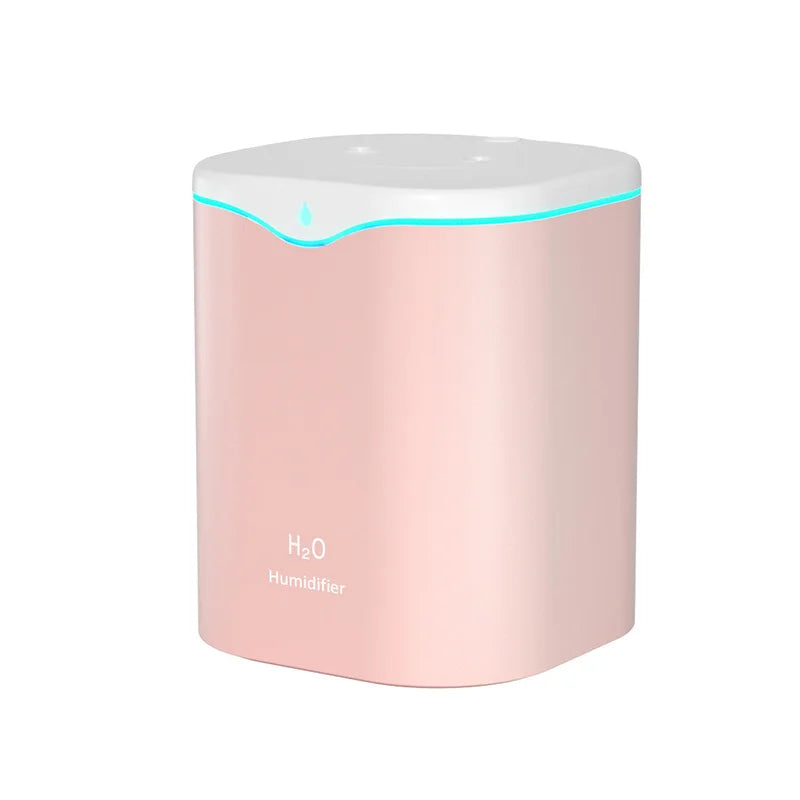 2L Ultrasonic Cool Mist Humidifier – USB, Double Spray, Essential Oil Aromatherapy