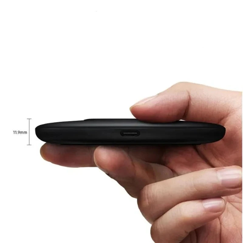 15W Fast Wireless Charger Pad with Charging Cable & Indicator – for Wireless-Charging-Enabled Phones