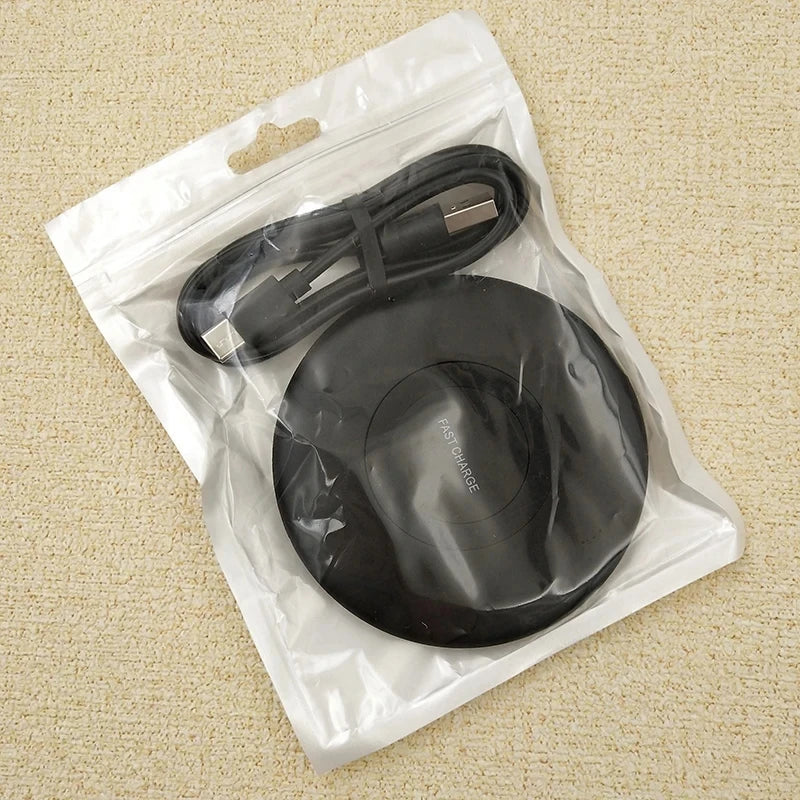15W Fast Wireless Charger Pad with Charging Cable & Indicator – for Wireless-Charging-Enabled Phones