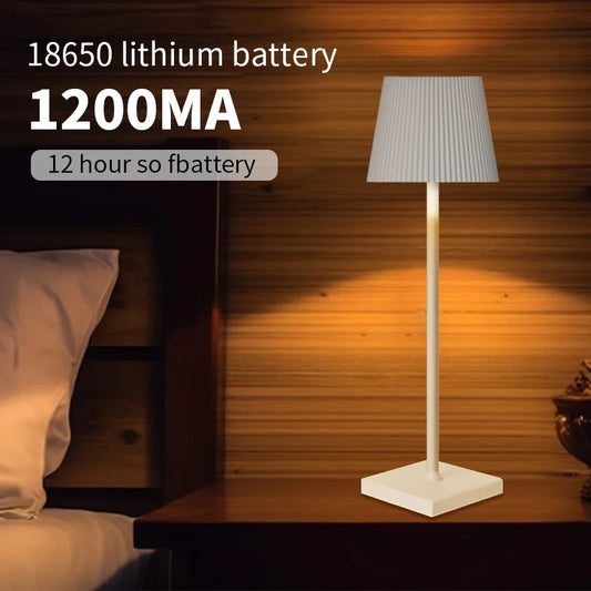 Rechargeable LED Desk Lamp – Touch Control, 3-Color Dimmable, Cordless Table Light