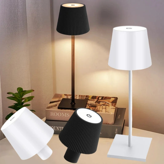Rechargeable LED Desk Lamp – Touch Control, 3-Color Dimmable, Cordless Table Light