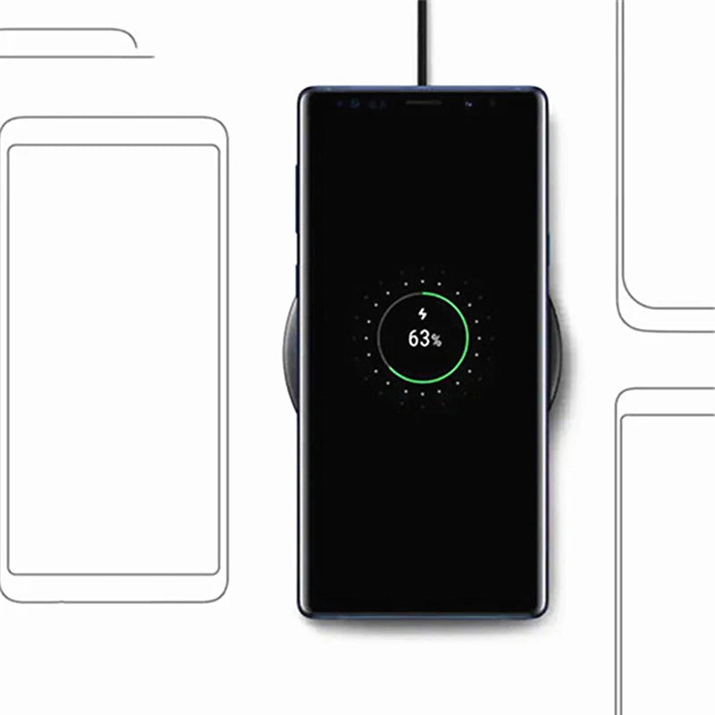 15W Fast Wireless Charger Pad with Charging Cable & Indicator – for Wireless-Charging-Enabled Phones
